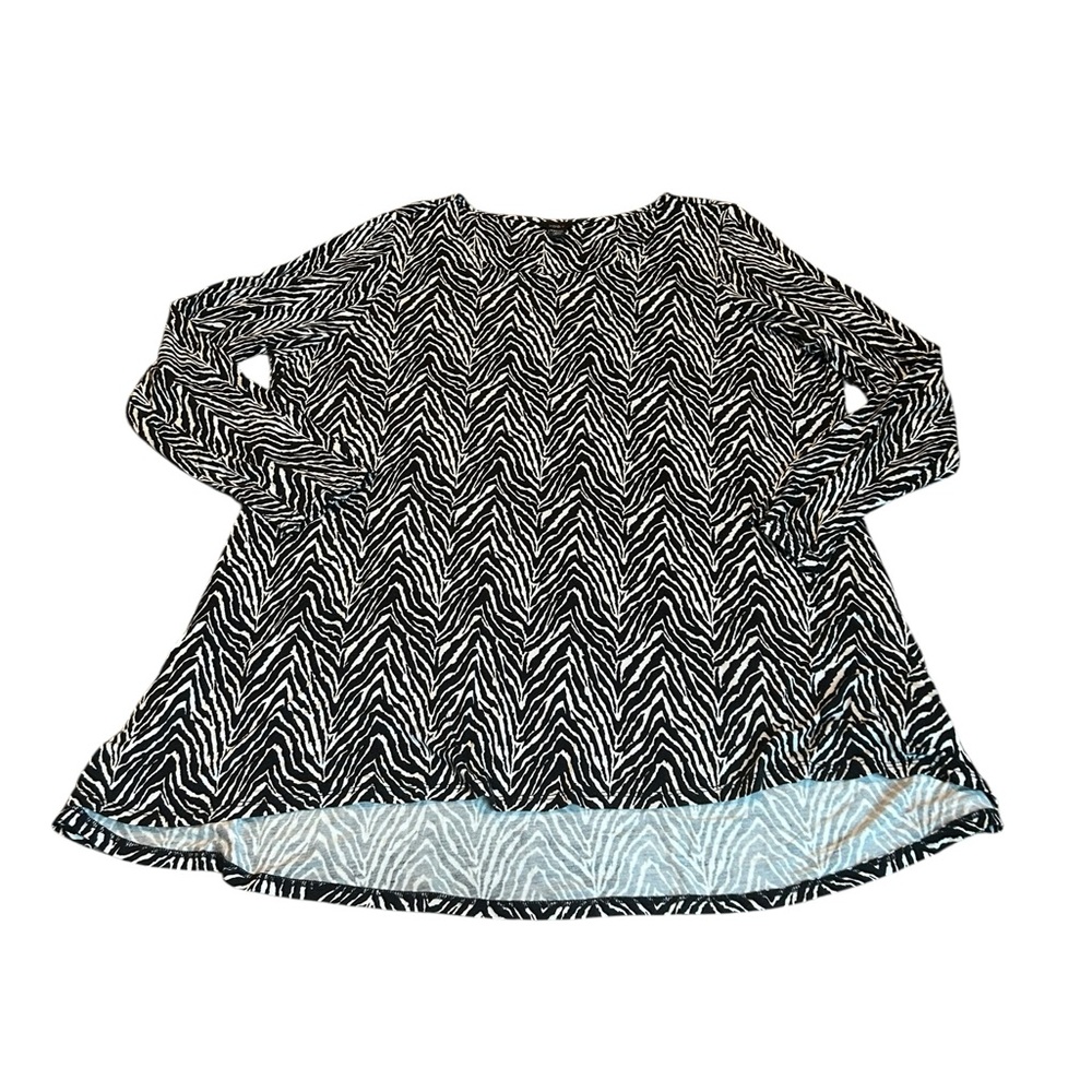 INTRO zebra print high low top